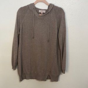 Lori Felt Los Angeles cashmere blend hooded sweater size medium